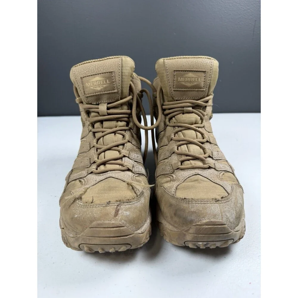 Pre-owned Merrell Men's Moab 2 Mid Tactical Waterproof Boots J15849 U.S Size 8.5